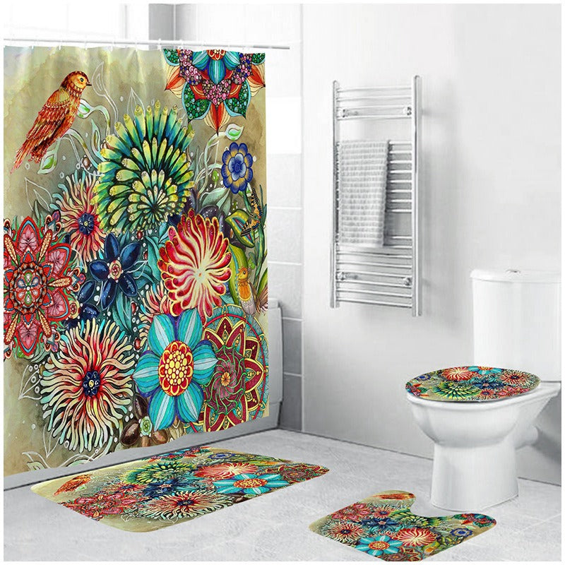Bohemian Style 3D Digital Printing Polyester Waterproof and Mold Proof Shower Curtain Bathroom Shower Curtain - V.I.P Digital Presence