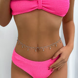 Simple and cold style round bead waist chain body chain sexy love single-layer waist chain accessory - V.I.P Digital Presence