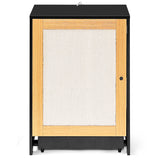 Cat Litter Box Enclosure, Hidden Cat Washroom, Kitty End Table, Litter cabinet with sisal door,Black - V.I.P Digital Presence