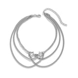 Ethnic style punk adjustable alloy pentagram cross Leg Chain - V.I.P Digital Presence