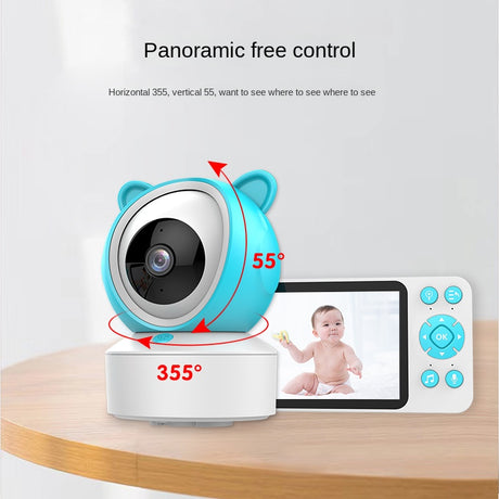 Baby Monitor with Doodle Smartphone Dual Use 5-inch Temperature Detection for Kids and Babies - V.I.P Digital Presence