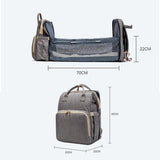 Mochila para bebés convertible, ligera y multiusos, para mamás y papás, ideal para guardar pañales de viaje y cunas. 