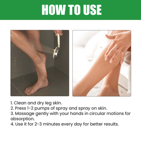 Purslane Extract Conditioning Spray, Repair Earthworm Leg Relieve Leg Soreness Vein Massage Care Spray - V.I.P Digital Presence