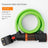 1.2M/1.8M Bike Lock Anti-theft 5 Digit Combination Password Security Lock With LED Light MTB Road Bike Steel Cable Bicycle Lock - V.I.P Digital Presence