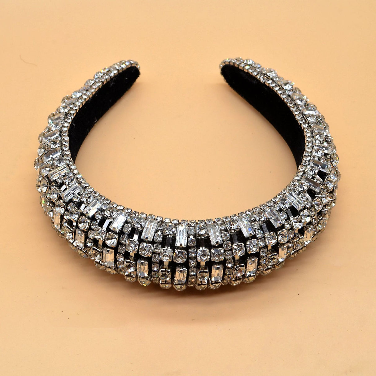 Luxury Sparkly Full Crystal Pearl Baroque Hairband Padded Rhinestone Princess Headband For Headdress Birthday Hair Jewelry - V.I.P Digital Presence