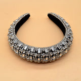Luxury Sparkly Full Crystal Pearl Baroque Hairband Padded Rhinestone Princess Headband For Headdress Birthday Hair Jewelry - V.I.P Digital Presence