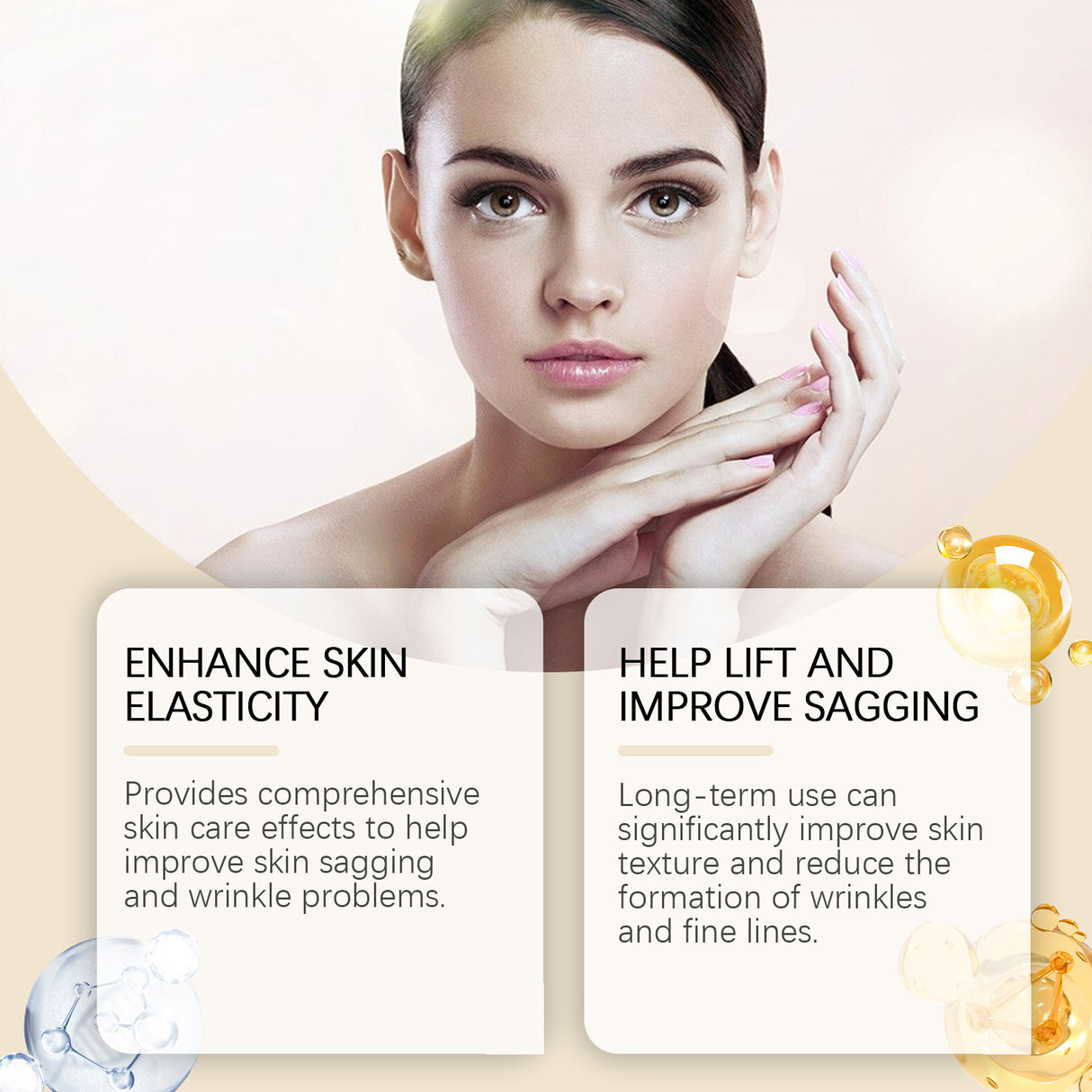 Loción reafirmante facial hidratante suave, reafirmante e iluminadora.