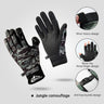 Guantes de pesca al aire libre Luya para hombre, de tres dedos, antideslizantes, de terciopelo, cálidos, a prueba de viento y frío.