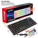 87 key wireless 2.4G film keyboard RGB backlit wireless keyboard - V.I.P Digital Presence
