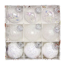 Christmas balls, silk balls, winding balls, painted balls, 8cm, 9pcs, boxed Christmas decorations - V.I.P Digital Presence