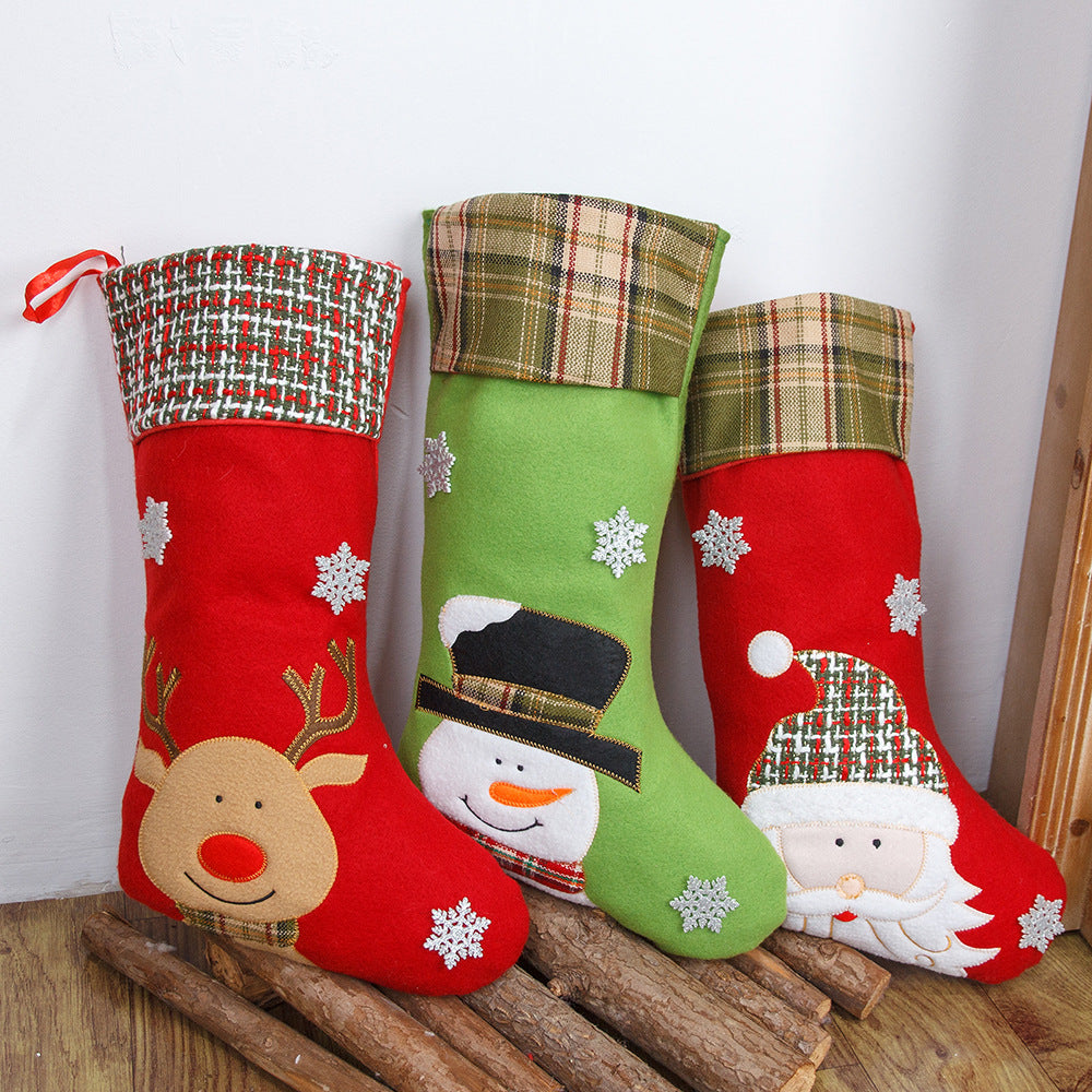 Christmas Decorations Cartoon Embroidery Christmas Socks Christmas Socks Gift Bag - V.I.P Digital Presence
