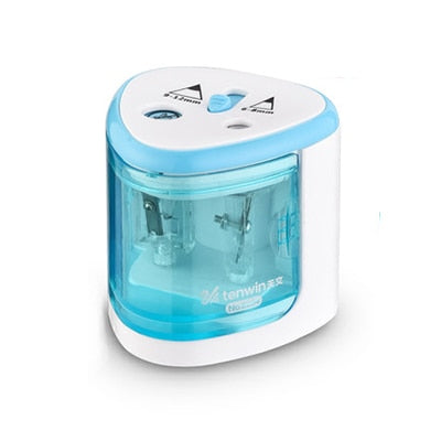 New Automatic pencil sharpener Two-hole Electric Switch Pencil Sharpener stationery Home Office School Supplies - V.I.P Digital Presence