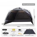 Outdoor 3-4 person one-touch quick-set tent, suitable for beach, fishing, family trips, picnics, parks, UV-resistant with sunsha - V.I.P Digital Presence