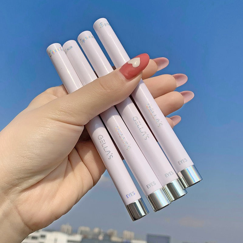 1Pcs  Diamond Glitter Eyeshadow Liner Pencil Face Makeup Highlighter Long lasting Matte Pink Silkworm Champagne Gold Eyeliner Pen - V.I.P Digital Presence