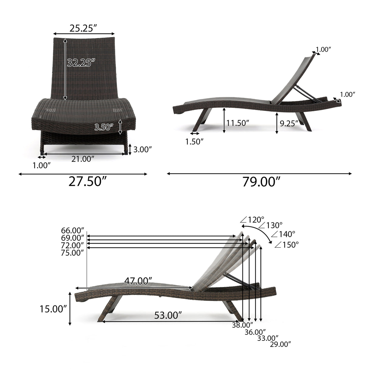 SALEM PE WICKER CHAISE LOUNGE - V.I.P Digital Presence