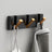 Folding Towel Hanger 2ways Installation Wall Hooks Coat Clothes Holder for Bathroom Kitchen Bedroom Hallway, Black Gold - V.I.P Digital Presence