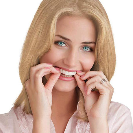 1set Snap On Smile Teeth Veneers Whitening Instant Cosmetic Dentistry Comfortable Veneer Cover Teeth Whitening Smile Denture - V.I.P Digital Presence