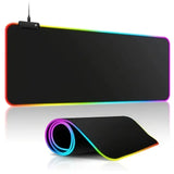 1Pc Fashion Large Gaming Office Work Mouse Pad Light Modes Touch Control Extended Soft Computer Keyboard Mat NonSlip Rubber Base