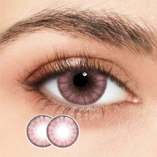 1Pair FDA Certificate Eyes Beautiful Pupil Colorful Girl Cosplay Contact Lenses  Purely violet - V.I.P Digital Presence