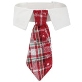New British style handsome Christmas dog collar Christmas pet tie - V.I.P Digital Presence