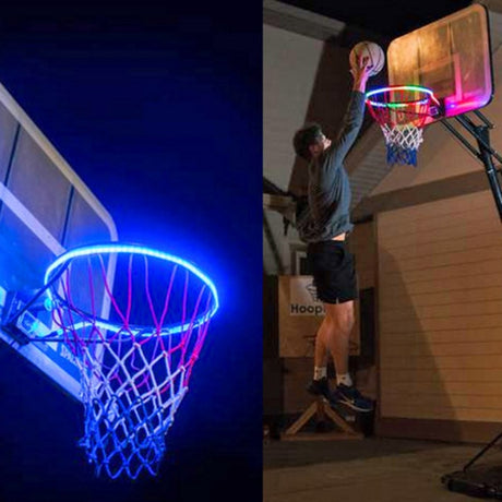 1 PCS LED Basketball Hoop Light Basketball Rim Changing  Induction Lamp Shoot Hoops Solar Light Playing At Night LED Strip Lamp - V.I.P Digital Presence
