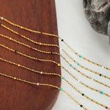 Simple rice bead splicing rice bead chain design drop glaze clip bead chain - V.I.P Digital Presence