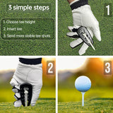 Adjustable Golf Tee Height Tool: Precision setter for consistent swings. Durable, easy - to - use training aid. - V.I.P Digital Presence