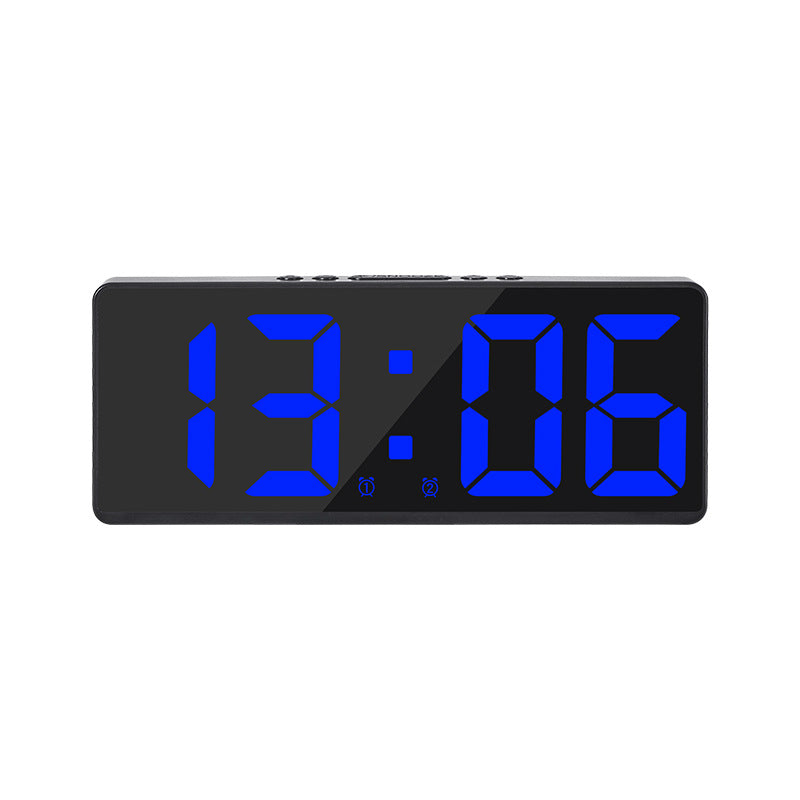 Multifunctional LED Digital Clock: Features number display, color nightlight, temp, calendar, alarm. Large size, backlit, great - V.I.P Digital Presence