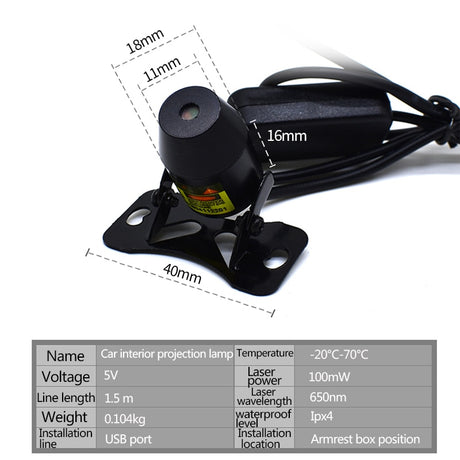 Light Projector Car Decoration Light USB LED Starry Sky Star DJ RGB Laser Projector Music Sound Remote Control Auto Car Styling - V.I.P Digital Presence