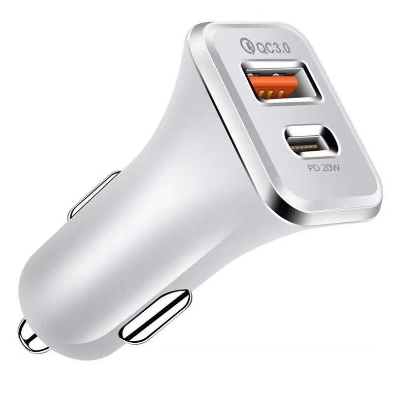 PD car charger TYPE-C fast charging car charging head CE certified 18W charger QC3.0 - V.I.P Digital Presence