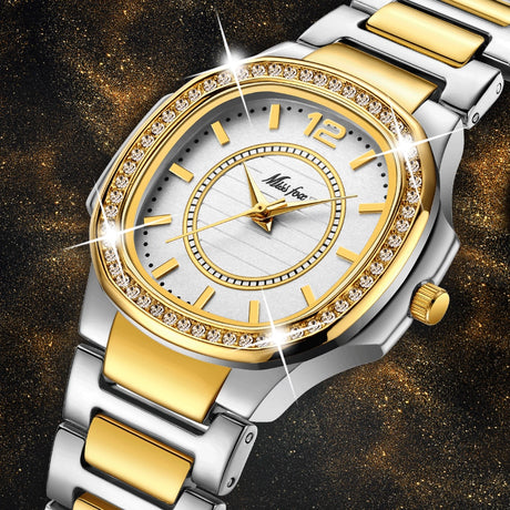 Missfox 2549 Women Watches Women Fashion Watch Geneva Designer Ladies Watch Luxury Brand Diamond Quartz Gold Wrist Watch Gifts For Women - V.I.P Digital Presence