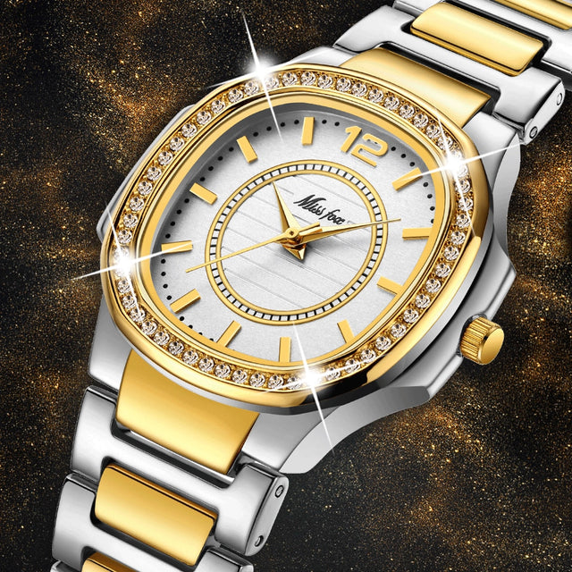 Missfox 2549 Women Watches Women Fashion Watch Geneva Designer Ladies Watch Luxury Brand Diamond Quartz Gold Wrist Watch Gifts For Women - V.I.P Digital Presence