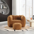 Soft Bean Bag Chair with High Resilient Foam(Chips)for living room and bedroom Comfortable Square Lazy Sofa with Footstool - V.I.P Digital Presence