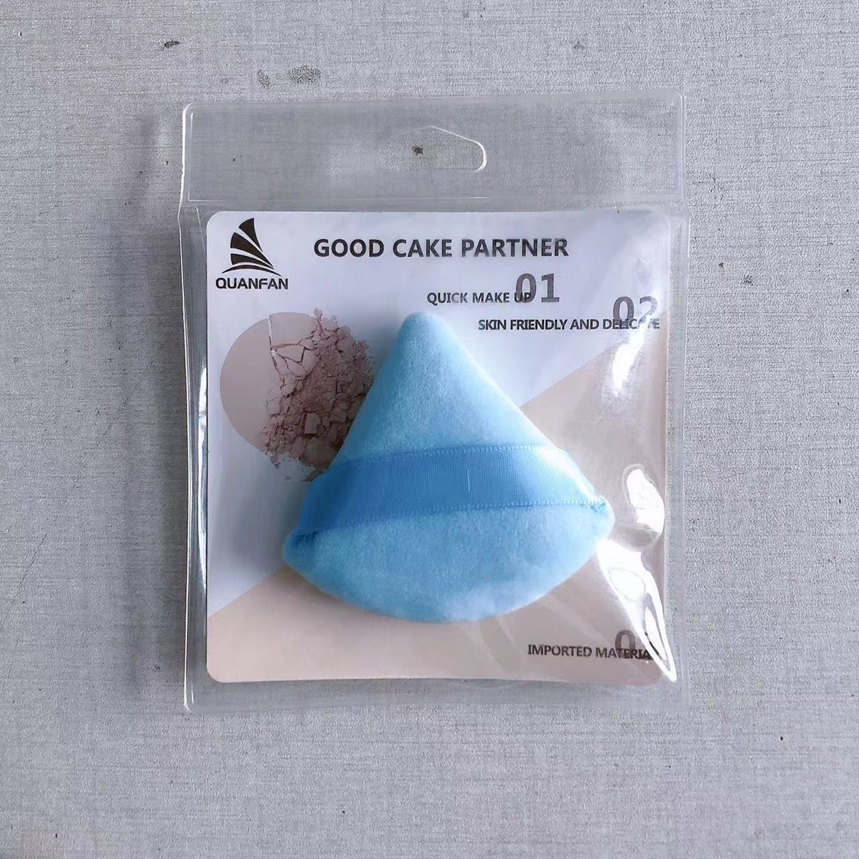 Triangle Dry Powder Puff Fiber Crystal Cotton Delicate On Makeup Beauty Tools Powder Puff - V.I.P Digital Presence