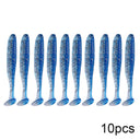 QXO 10 piezas/lote de señuelos blandos de silicona, 7 cm, 2 g, artículos para pesca en el mar, PVA Swimbait Wobblers, aparejos artificiales 