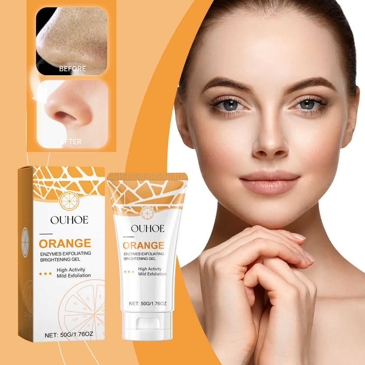 Enzymes Exfoliating Brightening Gel, Gentle Exfoliating Cleansing Gel Deeply Purifies Pores, Removes Blackheads And Brightens Skin - V.I.P Digital Presence