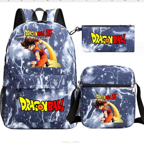 Youth Dragon Ball Backpack Student Shoulder Bag Travel Bag 3-Piece Set - V.I.P Digital Presence