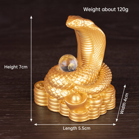 2025 Snake Year Resin Snake Decoration, Chinese Style Desktop Lucky Ornament - V.I.P Digital Presence