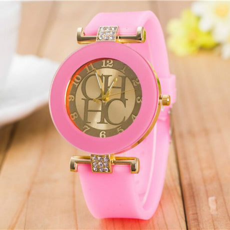 New simple leather Brand Geneva Casual Quartz Watch Women Crystal Silicone Watches Relogio Feminino Wrist Watch - V.I.P Digital Presence
