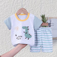 T-shirt+Shorts 2-Piece Clothing Set Pajamas Summer Kids Baby Boys Girls Cotton Casual Tracksuit Cartoon Dinosaur Clothes Suit - V.I.P Digital Presence