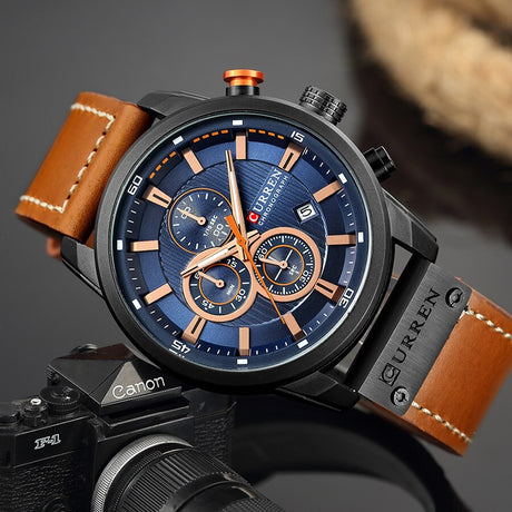 Watch Top Brand Man Watches with Chronograph Sports Waterproof Clock Man Watches Military Luxury Men's Watch Analog Quartz - V.I.P Digital Presence