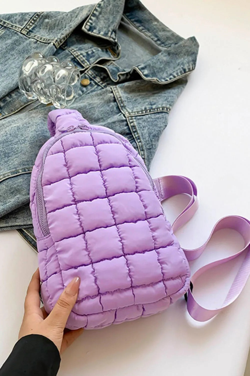 Quilted Nylon Crossbody  Bag - V.I.P Digital Presence