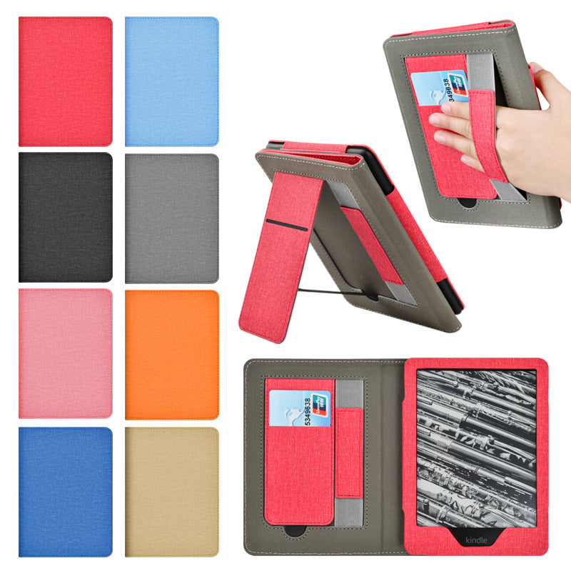 Funda protectora con patrón de tela para Kindle Paper White5 de 6,8 pulgadas y 11.º KPW5. Tarjetero de mano. 