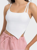 Slit Asymmetrical Neck Active Cami - V.I.P Digital Presence