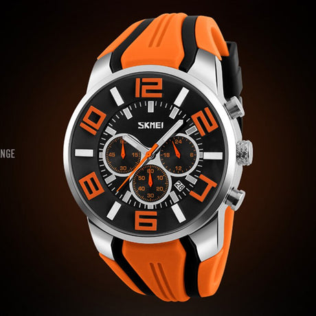 SKMEI 9128 Watches Men Luxury Brand Chronograph Men Sports Watches Waterproof Male Clock Quartz Men's Watch reloj hombre - V.I.P Digital Presence