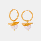 18K Gold-Plated Bead Dangle Earrings - V.I.P Digital Presence