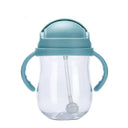 Botellas de agua con forma de gel de sílice para bebés, recién nacidos, bebés y niños pequeños, con pajita