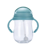 Botellas de agua con forma de gel de sílice para bebés, recién nacidos, bebés y niños pequeños, con pajita