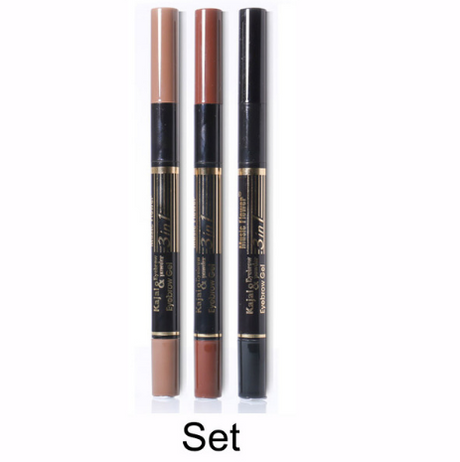 Music Flower Brand Eye brow Makeup Set Eyeliner+Eyebrow Powder+Eyebrow Brush Long-lasting Waterproof Quick Dry Comestic Tools - V.I.P Digital Presence