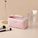 Portable premium canvas makeup bag, large capacity, washable, stylish storage for women - V.I.P Digital Presence